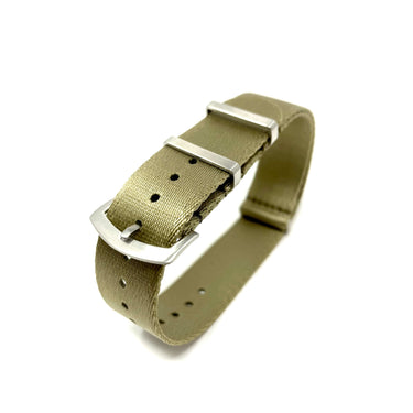 Seatbelt Woven Military Style Watch Strap - Gold